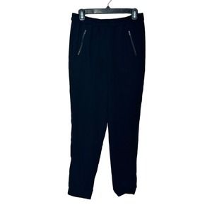 J. Crew black tapered legs casual pull on pants size 4